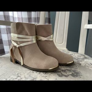 Joyfolie girls Autumn Boots Tan Suede